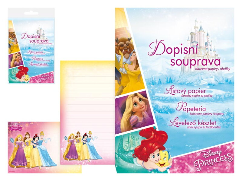 Listový papier farbistý LUX 5+10 Disney (Princess)