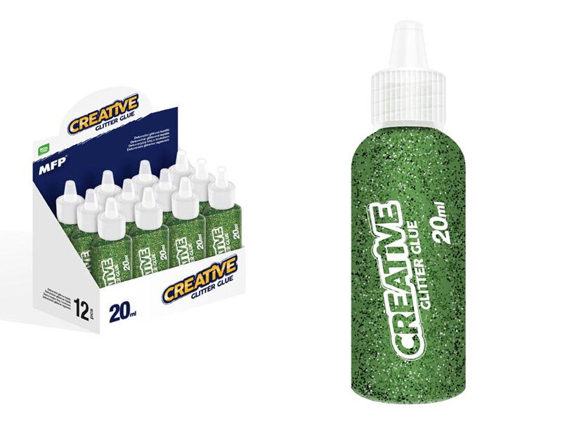 Lepidlo glitrové 20ml zelené